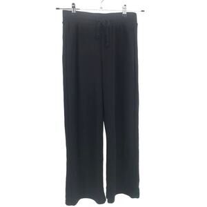 BB Dakota Steve Madden Black Wide Leg Fleece Knit Jogger Pants Size XS